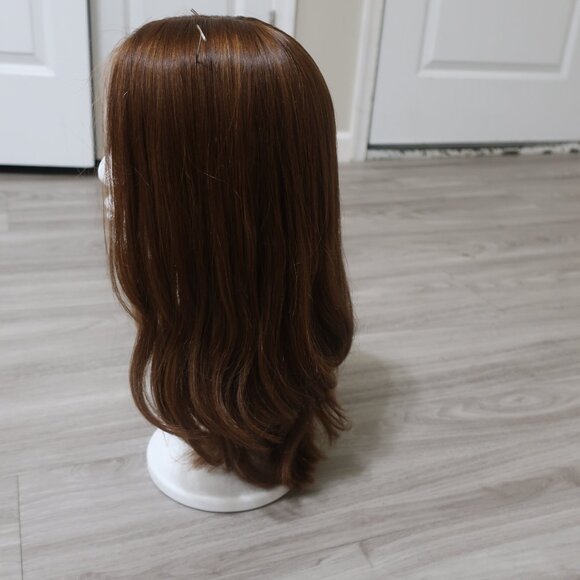 Exquisite Red European Hair Wig 16 Inch Layered Ribbon Front - Picture 2 of 5